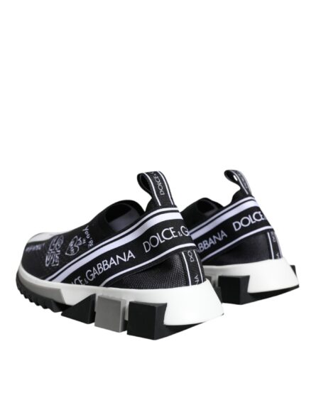 Black White Sorrento Low Top Sneakers Shoes - Image 3