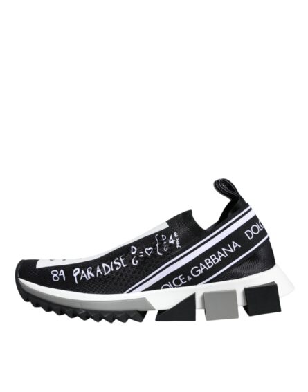 Black White Sorrento Low Top Sneakers Shoes - Image 4