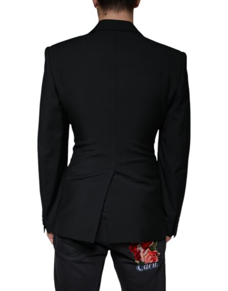 Black White Single Breasted Dress Blazer - Image 4
