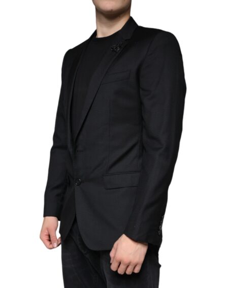 Black MARTINI Bee Single Breasted Blazer - Image 3
