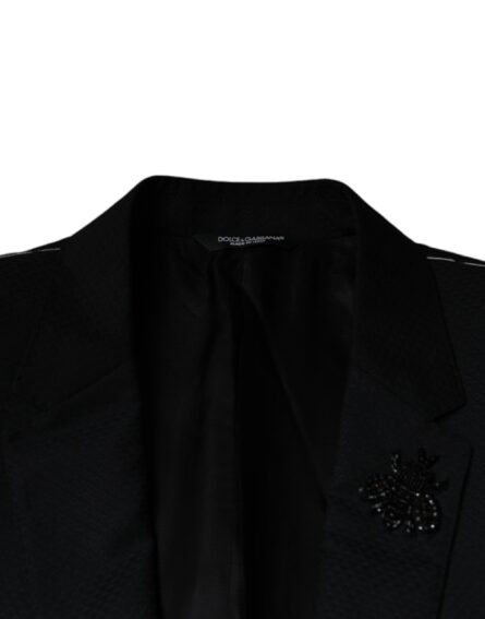 Black MARTINI Bee Single Breasted Blazer - Image 7