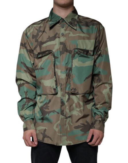 Multicolor Camouflage Button Down Shirt - Image 2
