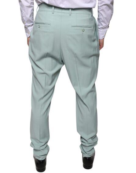 Mint Green Cotton Dress Pants - Image 4