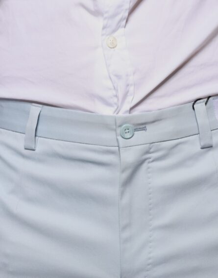 Light Blue Cotton Dress Pants - Image 5