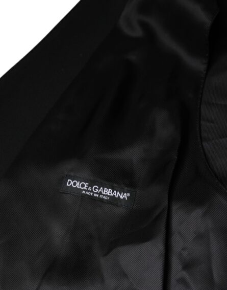 Black Wool Formal Dress Men Waistcoat Vest - Image 8
