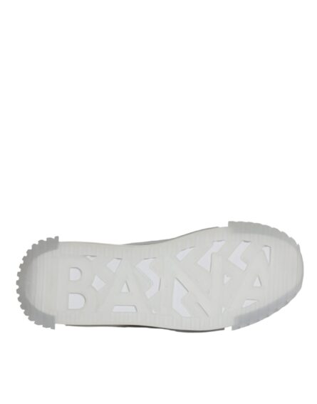 White Silver Low Top NS1 Sneakers Shoes - Image 8