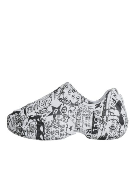 White Black Graffiti Daymaster Sneakers Shoes - Image 5