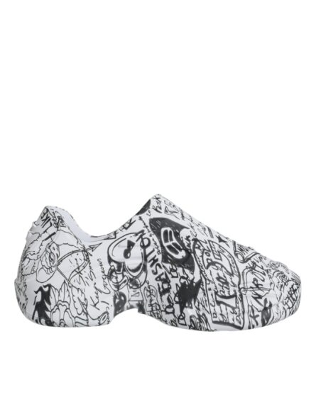 White Black Graffiti Daymaster Sneakers Shoes - Image 7