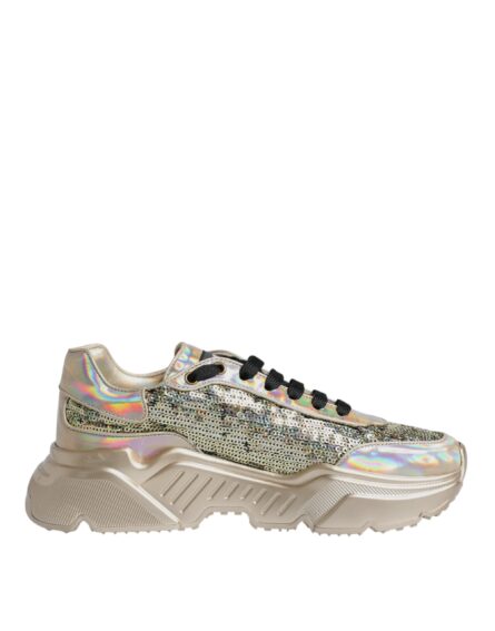 Gold Sequin Iridiscent Daymaster Sneakers Shoes - Image 7