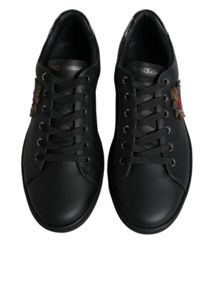 Black London Sacred Heart Men Sneakers Shoes - Image 2