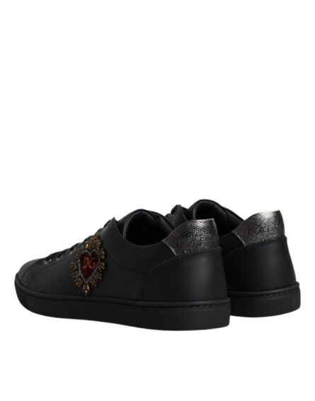 Black London Sacred Heart Men Sneakers Shoes - Image 4