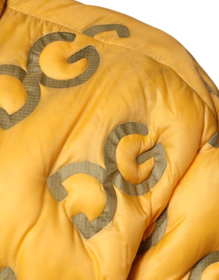 Yellow Logo Padded Buttoned Blouson Jacket - Image 6