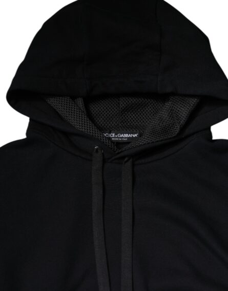 Black Hooded Pullover Men Sweatshirt Sweater - Image 7