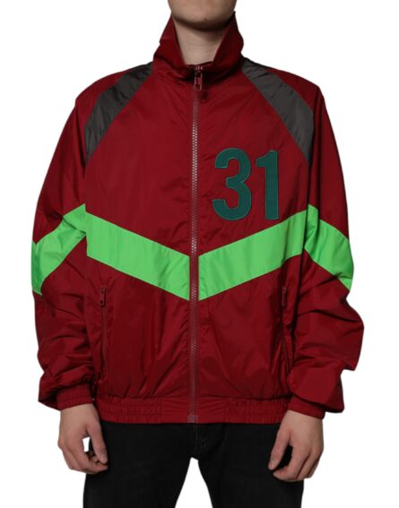 Multicolor Nylon Full Zip Windbreaker Jacket - Image 2