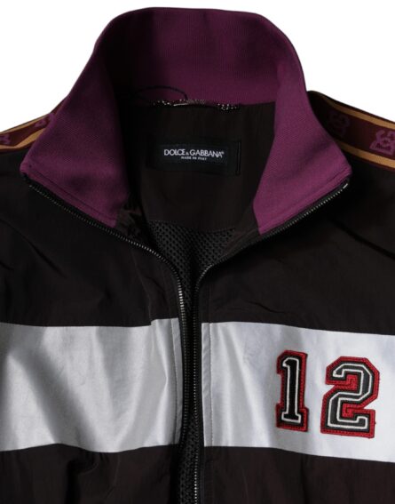 Multicolor Full Zip Jersey Men Bomber Jacket - Image 7