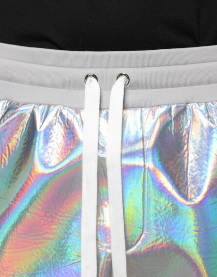 Silver Iridescent Men Jogger Sweatpants Pants - Image 5