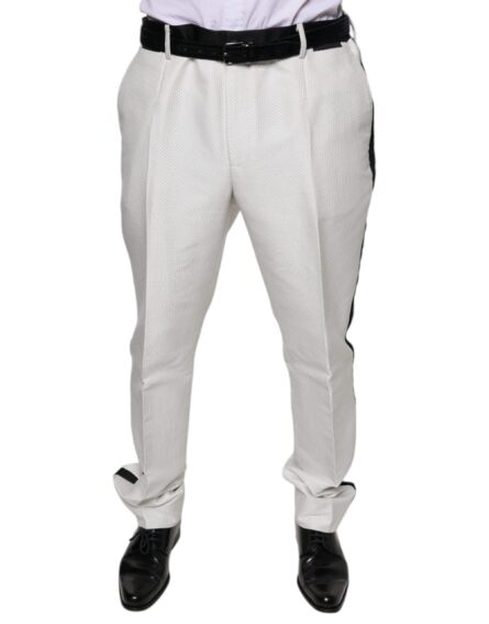 White Polyester Formal Dress Pants - Image 2