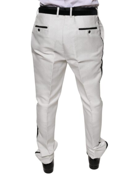 White Polyester Formal Dress Pants - Image 4