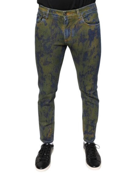 Blue Cotton Dye Slim Fit Men Denim Jeans - Image 2