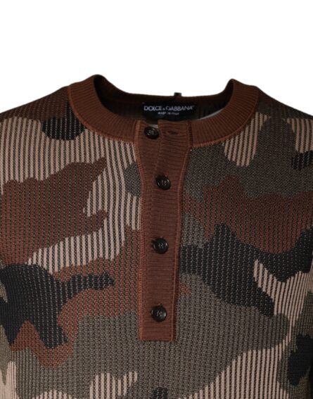 Multicolor Camouflage Men Pullover Sweater - Image 3