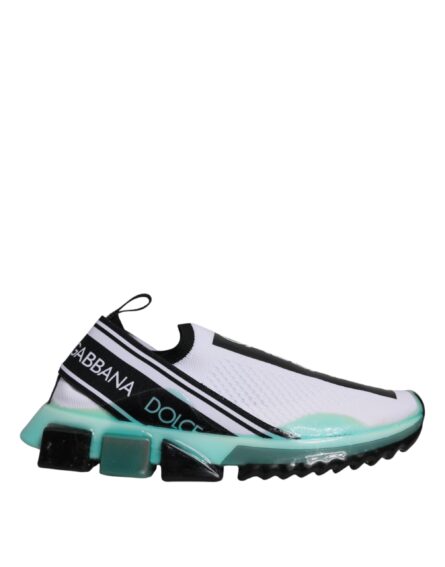 White Blue Sorrento Slip On Sneakers Shoes - Image 6