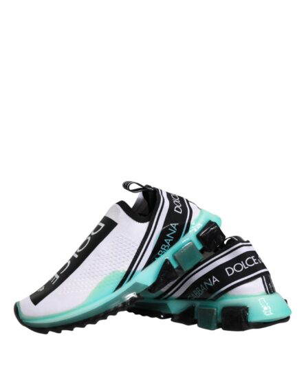White Blue Sorrento Slip On Sneakers Shoes - Image 8