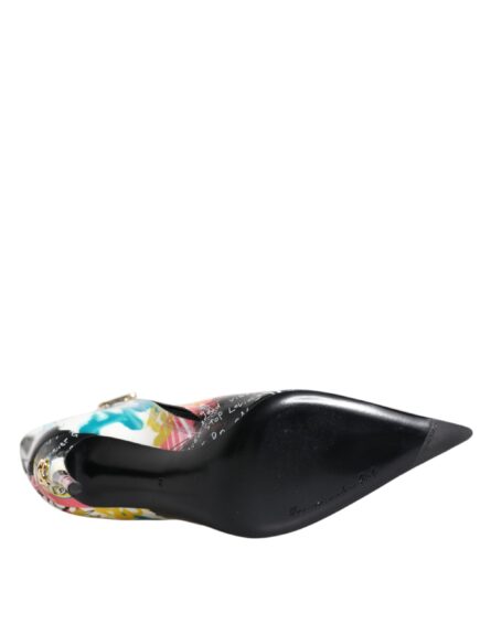 Multicolor Graffiti Keira Mid Calf Boots Shoes - Image 8