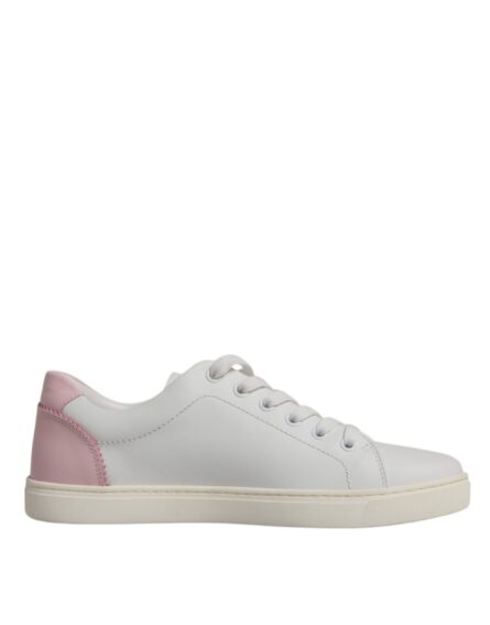 White Classic Calf Leather Sneakers Shoes - Image 7