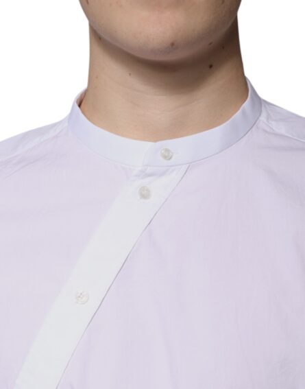 White Cotton Slim Fit MARTINI Dress Shirt - Image 5