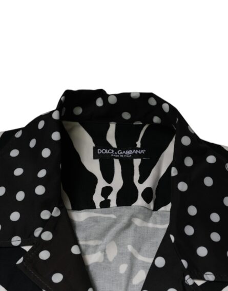 Black White Zebra Button Down Oversize Shirt - Image 7