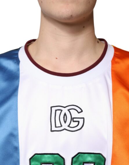 Multicolor Jersey Tank Sleeveless T-shirt - Image 5