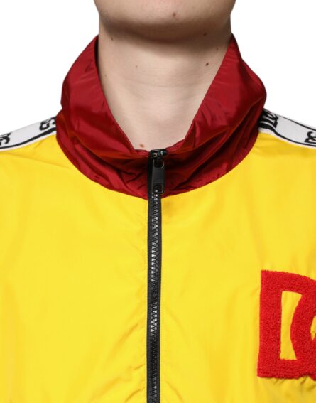Multicolor Patchwork Men Full Zip Sweater - Image 5