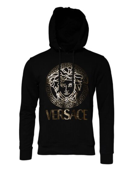 Black Medusa Cotton Hoodie Pullover Sweatshirt Sweater - Image 2
