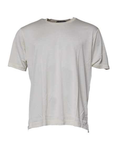 Off White Crew Neck Short Sleeve T-shirt - Image 2