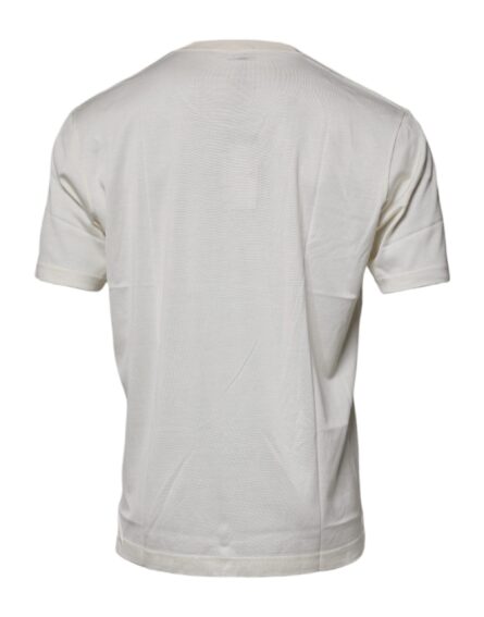 Off White Crew Neck Short Sleeve T-shirt - Image 5