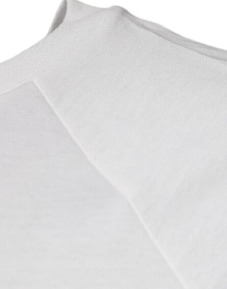 White DG Sport Crew Neck Short Sleeve T-shirt - Image 4