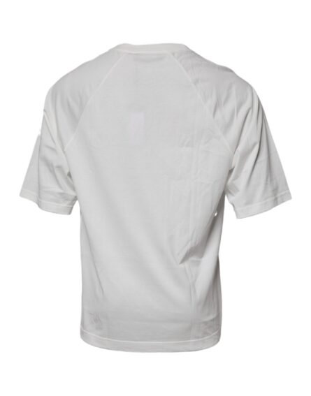 White DG Sport Crew Neck Short Sleeve T-shirt - Image 5