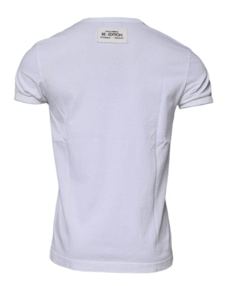 White Stripes Crew Neck Short Sleeves T-shirt - Image 5