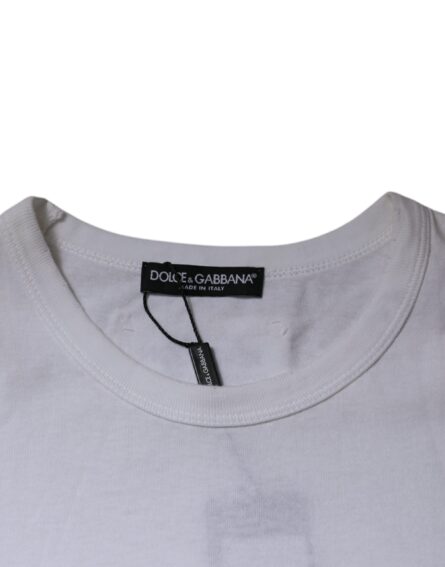 White Stripes Crew Neck Short Sleeves T-shirt - Image 6