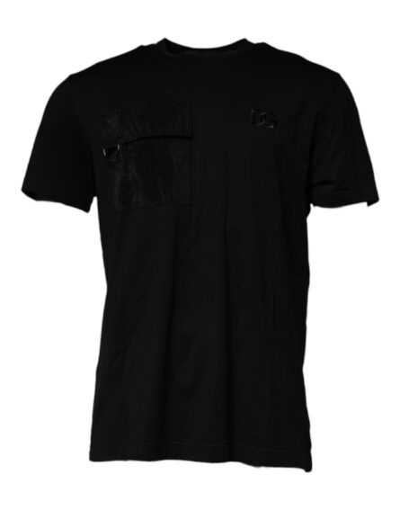 Black Crew Neck Short Sleeve T-shirt - Image 2