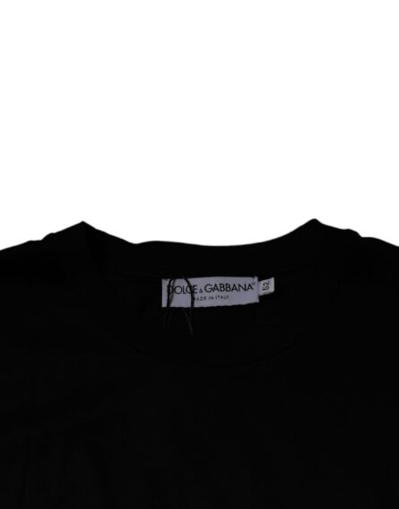 Black Crew Neck Short Sleeve T-shirt - Image 6