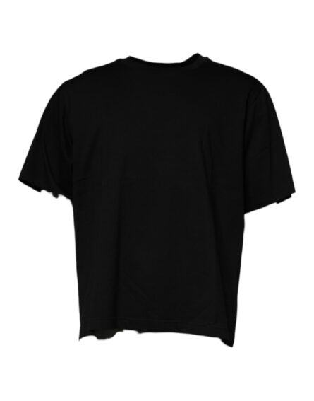 Black Crew Neck Short Sleeve T-shirt - Image 2