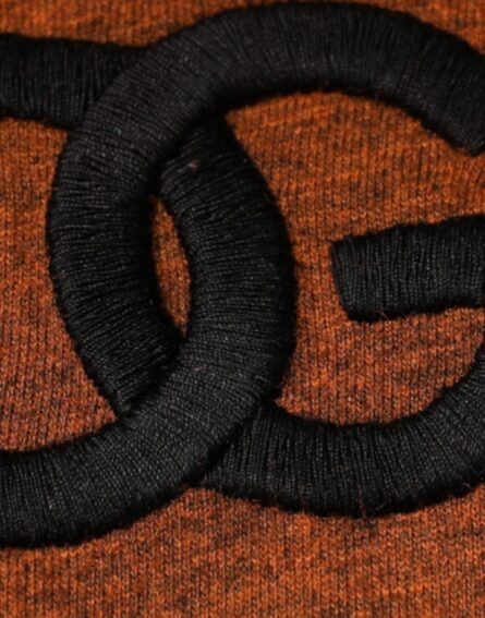 Brown DG Logo Cotton Crew Neck T-shirt - Image 7