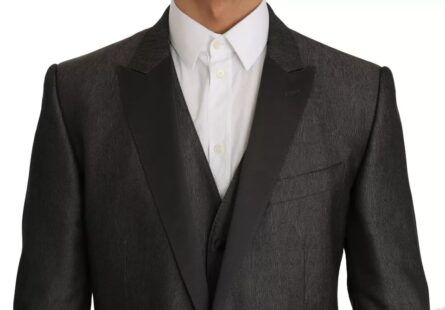 Gray MARTINI 2 Piece Vest Coat Blazer - Image 8