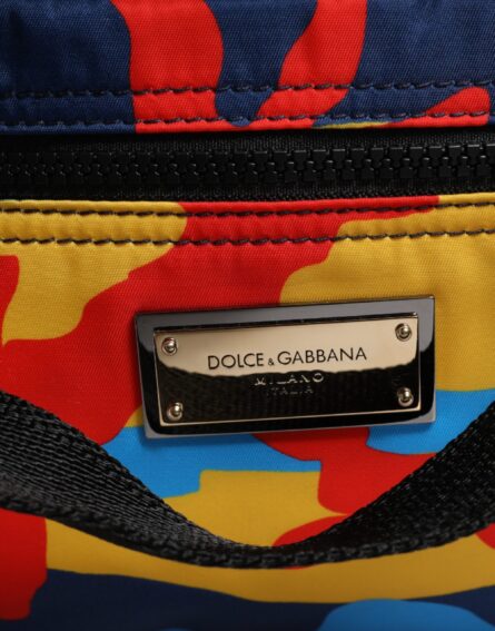 Multicolor Camouflage Nylon Shopping Tote Bag - Image 3
