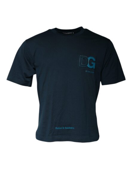 Blue Logo Crew Neck Short Sleeves T-shirt - Image 2