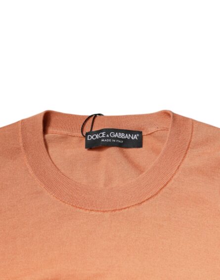 Beige Wool Crewneck Pullover Cropped Sweater - Image 6