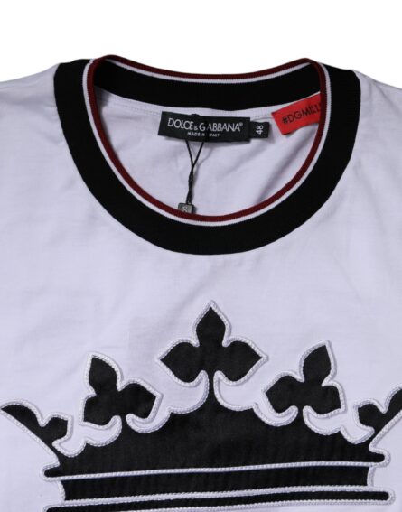 White Jersey Crew Neck Short Sleeves T-shirt - Image 4