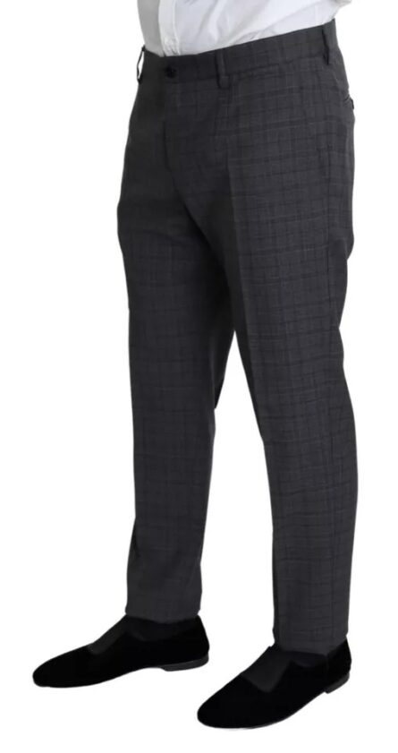 Gray Wool Men Formal 2 Piece MARTINI Suit - Image 3