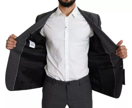 Gray Wool Men Formal 2 Piece MARTINI Suit - Image 5